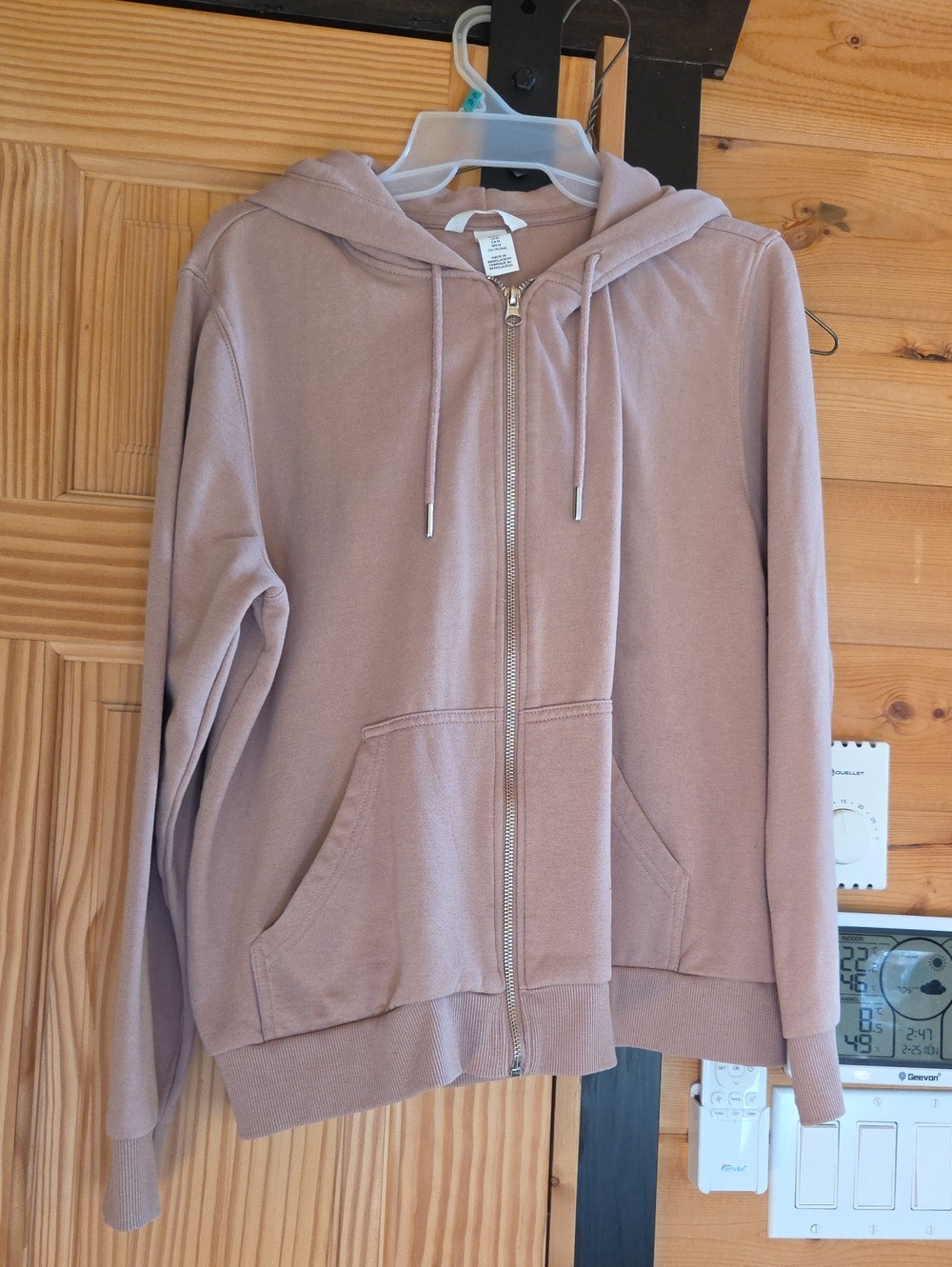 H&M Mauve Zip-Up Hoodie Jacket